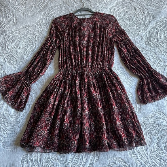 NWT - IRO - Lyz Dress - Navy / Red - Picture 14 of 16